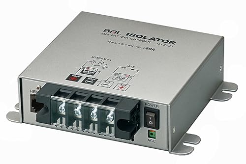 BAL(大橋産業) アイソレーター BAL-2725 DC12V車専用 充電器 No.2725 リモコン付属 昇圧機能付き