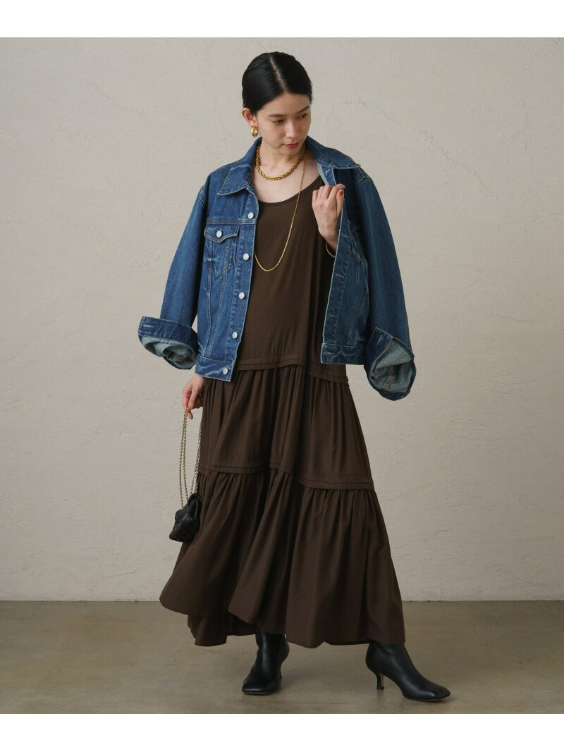 【SALE／60%OFF】【Loungedress】サテンティアードキャミワンピース PAL GROUP OUTLET パル グループ アウトレット ワンピース・ドレス その他のワンピース・ドレス ブラウン【RBA_E】【送料無料】[Rakuten Fashion]のサムネイル