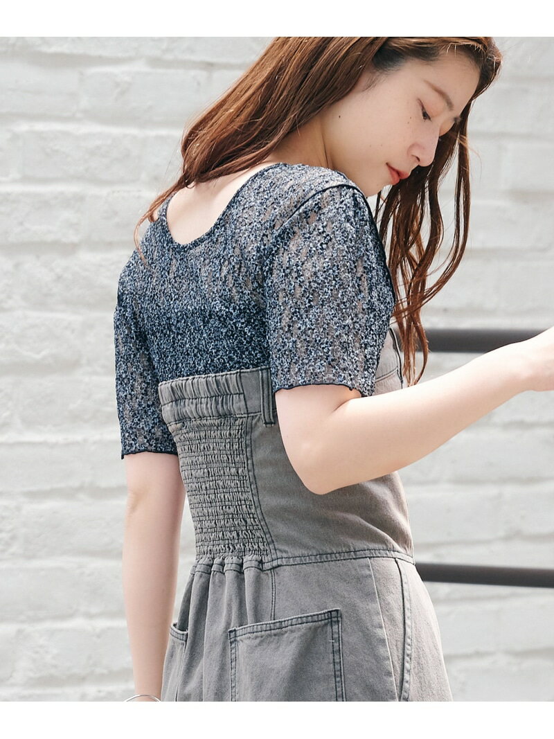樂天商城 - 【SALE／72%OFF】【Kastane】レースフラワープリントTEE PAL GROUP OUTLET パル グループ アウトレット トップス カットソー・Tシャツ ブラック【RBA_E】[Rakuten Fashion]