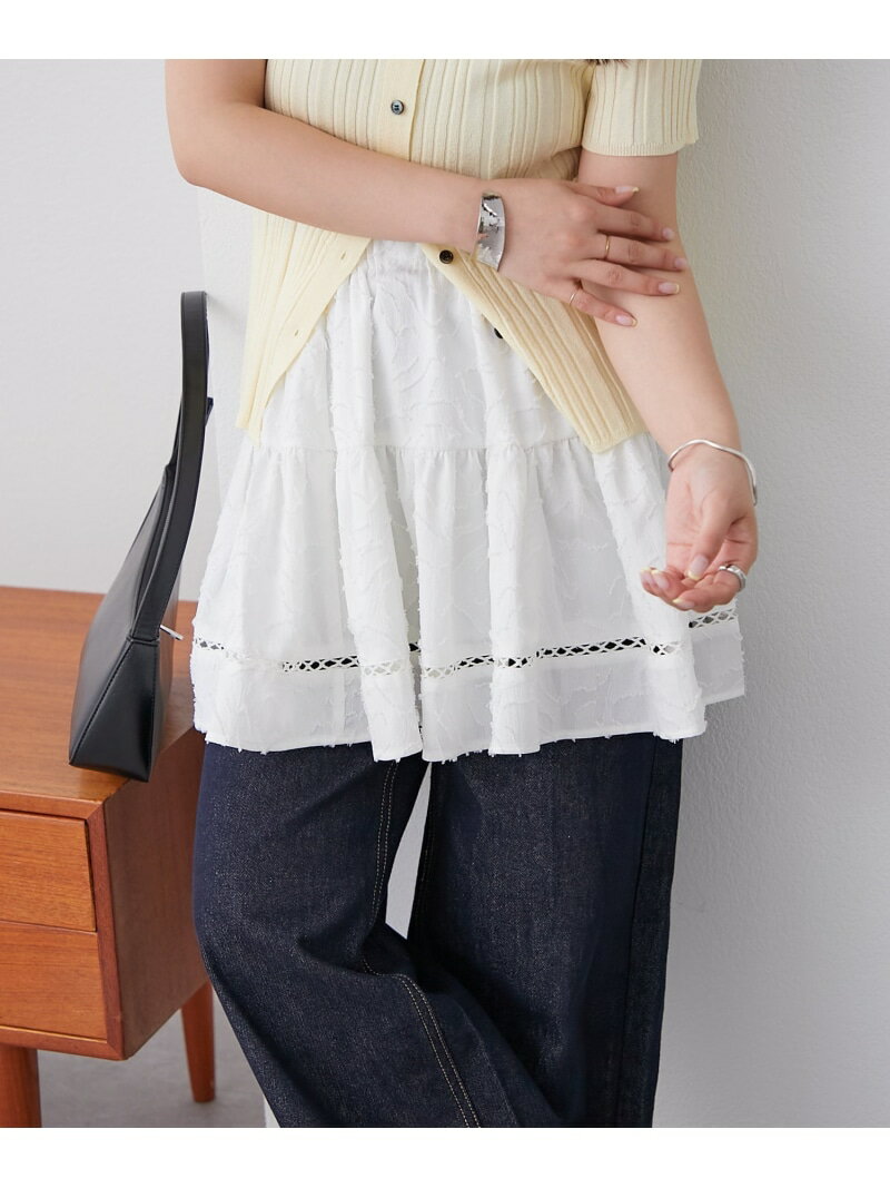 【SALE／93%OFF】【mystic】ジャガードミニスカート PAL GROUP OUTLET パル グループ アウトレット スカート ミニスカート ブラック ホワイト【RBA_E】[Rakuten Fashion]のサムネイル