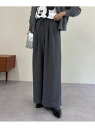 【SHENERY】ツイルワイドドロストパンツ PAL GROUP OUTLET パル グループ アウトレット パンツ その他のパンツ グレー ブラック【送料無料...