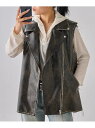 【SALE/62%OFF】【WHO'S WHO gallery】ヴィンテージライクレザーライダースベスト PAL GROUP OUTLET パル グループ アウ...