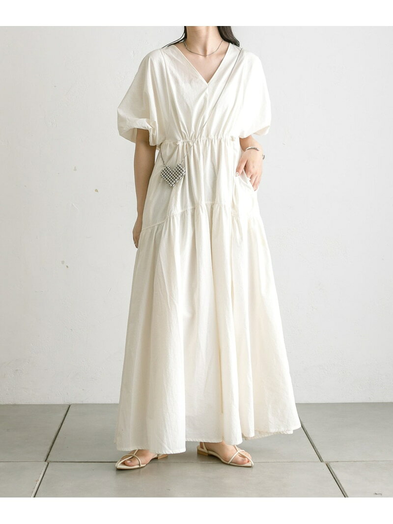 【SALE／59%OFF】【mystic】ドロストギャザーワンピース PAL GROUP OUTLET パル グループ アウトレット ワンピース・ドレス その他のワンピース・ドレス ホワイト【RBA_E】【送料無料】[Rakuten Fashion]のサムネイル