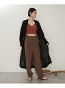 【SALE/60%OFF】【earthy_】レースニットロングカーデ PAL GROUP OUTLET パル グループ アウトレット トップス カーディガン ブ...
