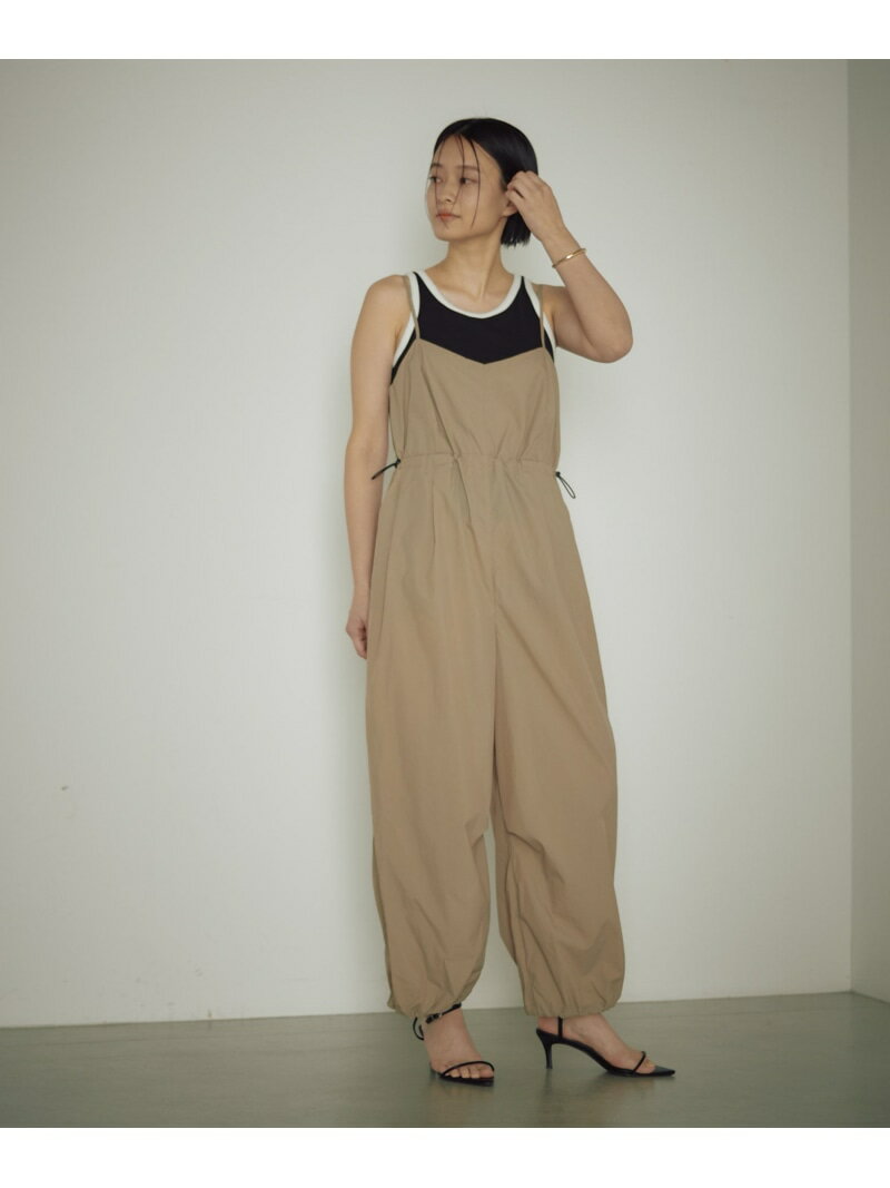 【SALE／65%OFF】【earthy_】ナイロンキャミサロペット PAL GROUP OUTLET パル グループ アウトレット オールインワン・オーバーオール..
