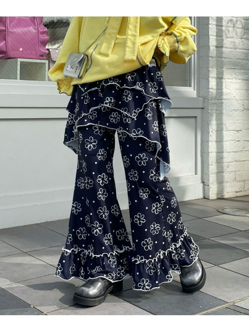 樂天商城 - 【SALE／71%OFF】【Ciaopanic】【kozaru】HSアシメスカートSETフレアパンツ PAL GROUP OUTLET パル グループ アウトレット パンツ その他のパンツ イエロー オレンジ ネイビー【RBA_E】[Rakuten Fashion]
