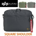 アルファ インダストリーズ ショルダーバッグ メンズ ALPHA INDUSTRIES 斜め掛けバッグ ショルダー スクエア バッグ かばん 丈夫 おしゃれ 人気 サブバッグ 薄型 カジュアル ユニセックス レディース シンプル 人気 ミリタリー アーミー A4 タブレット 通学 TZ1088 66013