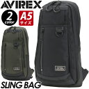 アヴィレックス ボディバッグ AVIREX メンズ レディース 男女兼用 スリングバッグ ワンショルダー アビレックス ボディ バッグ 縦型 ボディーバッグ サ...