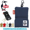 チャムス キーケース CHUMS チャムス Recycle Retractor Key Holder リサイクルリトラクターキーホルダー メンズ レディース キーケース 正規品 鍵 定期入れ パスケース コードリール 伸びる レニュー カードポケット ブラック カジュアル コンパクト 軽量 男女兼用 CH60-3587 【NKP】