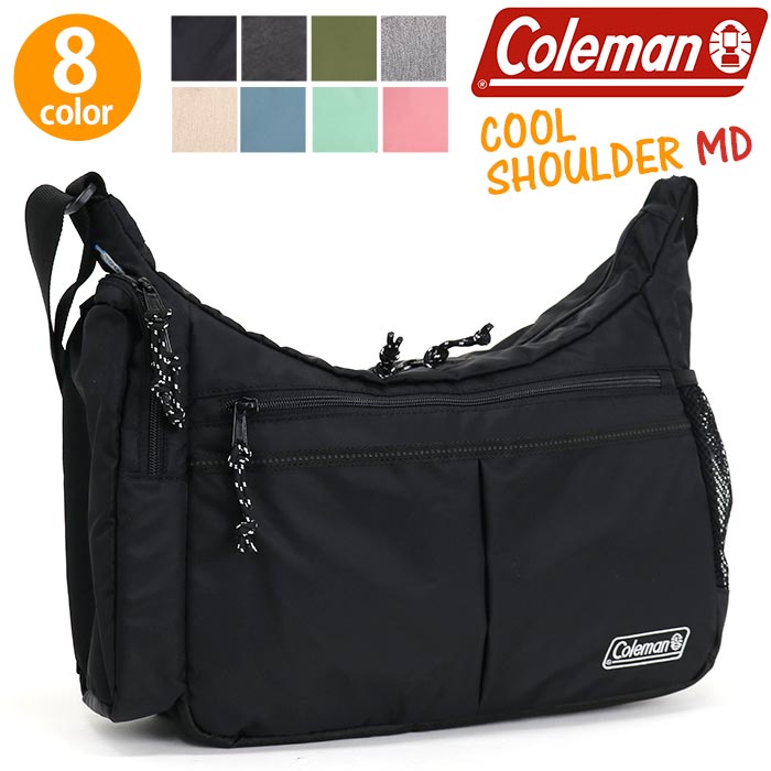 コールマン バッグ メンズ 【2024新色追加】 Coleman ショルダーバッグ 【 認定販売店 】 コールマン WALKER ウォーカー COOLSHOULDER MD クール ショルダー 正規品 斜めがけバッグ メンズ レディース 男女兼用 保冷ポケット付き Mサイズ ブラック 8L 黒 バッグ かばん アウトドア 丈夫 おしゃれ