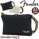 ショルダーバッグ Fender フェンダー ショルダー S 小さい 肩掛け 斜め掛け ななめ掛けバッグ シンプル カジュアル ロゴ 大人 メンズ 男性 かっこいい お出掛け 旅行 街用 タウンユース 通勤 通学 スリム コンパクト かばん ミニバッグ 丈夫 黒 ブラック 軽量 A5 950-6005