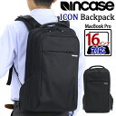 リュック メンズ Incase インケース リュックサック ビジネスバッグ デイパック メンズバッグ 黒リュック 通勤 通勤用 通学 黒 かばん A4 B4 MacBook Pro 16インチ PC対応 Apple ノートPC PC収納 学生 大学生 仕事 都会 人気 アイコン バックパック ICON Backpack(4)
