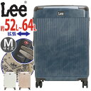 リー スーツケース・キャリーケース レディース リー スーツケース Lee レディース メンズ 大容量 キャリーバッグ ハードケース Mサイズ 大型 拡張 ハード 旅行 バッグ キャリーケース ジッパーキャリー キャリー かばん 52～64L 旅行バッグ 男女兼用 8輪 TSA TSAロック 出張 ビジネス おしゃれ 長期 320-9011