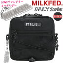 ショルダーバッグ MILK FED. ミルクフェド 2025 春夏 新作 レディース メンズ ミニ ショルダー スクエア型 肩掛け 斜め掛け コンパクト ショルダーポーチ ポーチ 貴重品 男女兼用 中学生 高校生 旅行 散歩 黒 ブラック 軽い B6 DAILY SQUARE SHOULDER BAG 103251053009