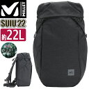 リュックサック MILLET ミレー レディース フラップ かぶせ リュック 22L デイパック バックパック 撥水 PC 14インチ バッグ 女性 通学 通学用 通勤 スイウ SUIU MIS0719(4)