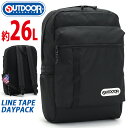 【SALE 20%OFF】 アウトドアプロダクツ リュック OUTDOOR PRODUCTS リュックサック デイパック バックパック バッグ かばん メンズ レディース ユニセックス 男女兼用 シンプル カジュアル 丈夫 通勤 通学 学生 部活 旅行 散歩 ブラック 軽量 A4 B4 26L 22469015(4)