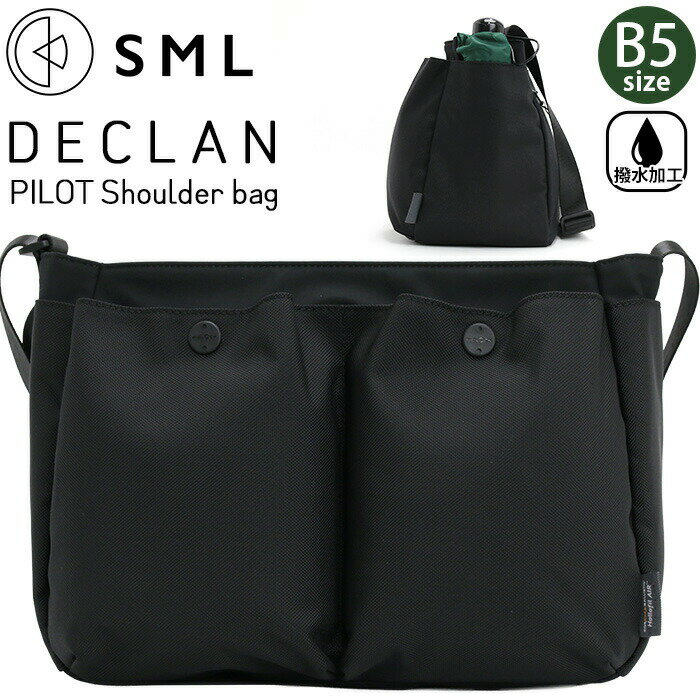 乐天商城 - ショルダーバッグ エスエムエル SML PILOT SHOULDER BAG 撥水 ショルダー 肩掛け ななめ掛け B5 ナイロン 軽量 丈夫 頑丈 バッグ スクエア レディース メンズ 男女兼用 通学 通勤 おしゃれ 人気 DECLAN K905053