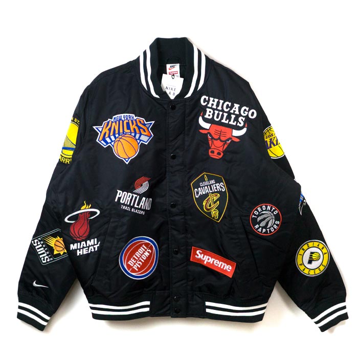 Supreme x NIKE x NBA / シュプリーム ナイキ エヌビーエーTeams Warm-Up Jacket / チーム ウォームアップ ジャケットBlack / ブラック 黒2018SS 国内正規品 新古品【中古】