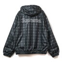 Supreme x LACOSTE / シュプリーム ラコステREFLECTIVE GRID NYLON ANORAK / リフレクティブ グリッド ナイロン アノラックBlack / ブラック 黒2018SS 国内正規品 新古品【中古】