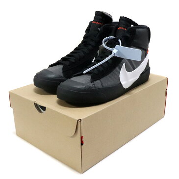 OFF-WHITE VIRGIL ABLOH × NIKE / オフホワイト ヴァージル アブロー x ナイキBlazer Mid “Grim Reepers” / ブレザー ミッド グリム リーパーズBlack/Cone-Black-White/ 【AA3832-001】2018AW 国内正規品 新古品【中古】