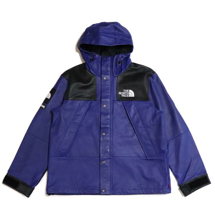 Supreme × The North Face /シュプリーム × ザ ノース フェイスLeather Mountain Parka /レザー マウンテン パーカー Royal / ロイヤル 青TNF 2018AW 国内正規品 新古品【中古】