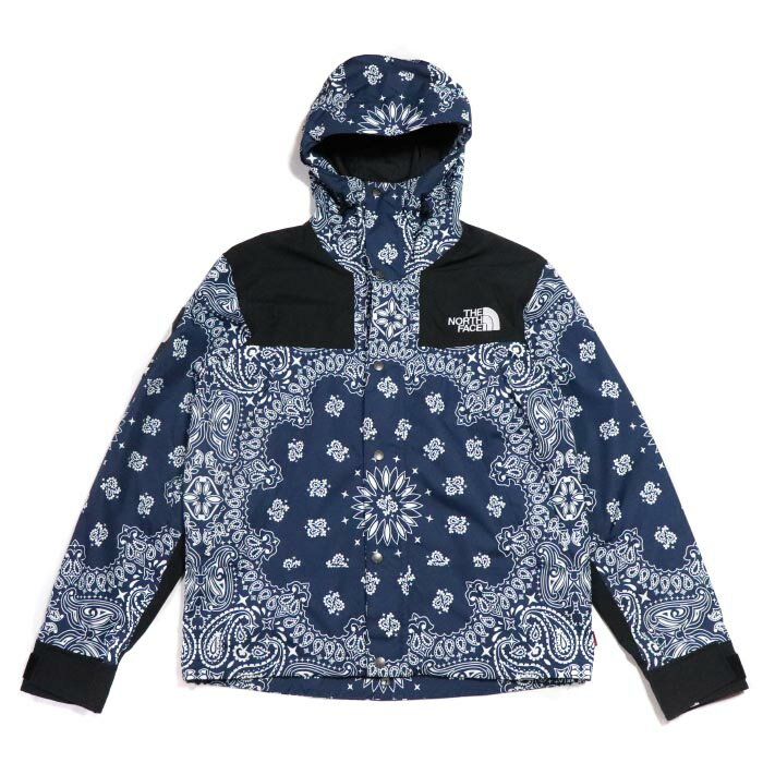 Supreme × The North Face /シュプリーム × ザ ノース フェイスBandana Mountain Parka /バンダナ マウンテン パーカ Navy / ネイビー 紺2014AW 国内正規品 美中古品【中古】