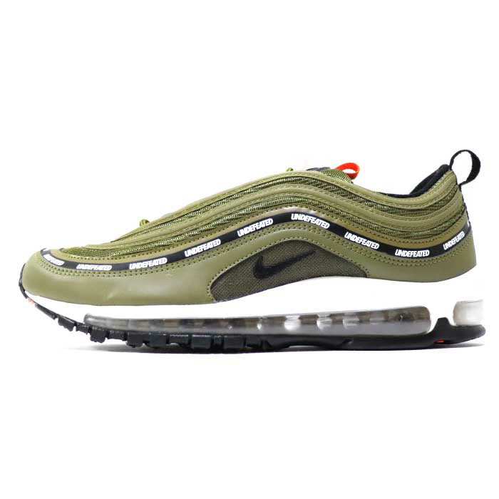 NIKE × UNDEFEATED / ナイキ アンディフィーテッドAir Max 97 UNDFTD OLIVE /エアマックス97 アンディフィーテッド オリーブMILITIA GREEN/ORANGE BLAZE-METALLIC SILVER【DC4830-300】 正規品 新古品【中古】