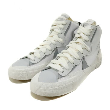 NIKE × sacai / ナイキ サカイBlazer Mid /ブレザー ミッドWHITE/WOLF GREY-PURE PLATINUM BLANC/PLATINE PUR/GRIS LOUP【BV0072-100】2019 国内正規品 新古品【中古】