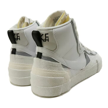 NIKE × sacai / ナイキ サカイBlazer Mid /ブレザー ミッドWHITE/WOLF GREY-PURE PLATINUM BLANC/PLATINE PUR/GRIS LOUP【BV0072-100】2019 国内正規品 新古品【中古】