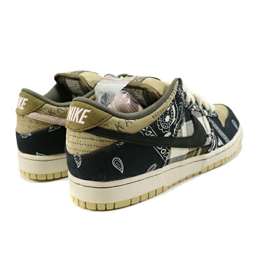 TRAVIS SCOTT × NIKE SB / トラビス・スコット × ナイキ エスビーDUNK LOW PRO PRM QS /ダンク ロウ BLACK/BLACK/PARACHUTE BEIGE/PETRA BROWN【CT5053-001】2020 CACTUS JACK 正規品 新古品【中古】