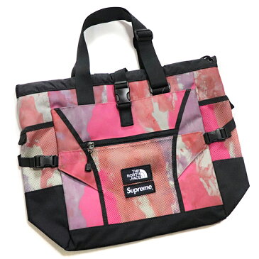 Supreme x THE NORTH FACE / シュプリーム ノースフェイスAdventure Tote / アドベンチャー トート バッグ【NM82028I】Multicolor / マルチカラー ピンク2020SS 国内正規品 タグ付き 新古品【中古】