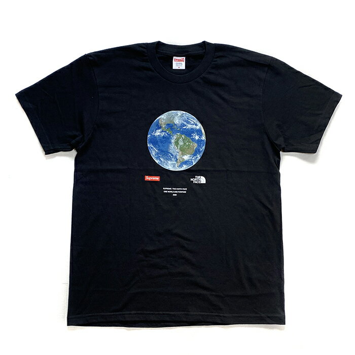 Supreme x The North Face / シュプリーム ザ ノース フェイスOne World Tee / ワン ワールド TシャツBlack / ブラック 黒2020SS 正規品 新古品【中古】