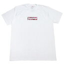 Supreme × 村上隆 /シュプリーム Takashi Murakami タカシ ムラカミCOVID-19 Relief Box Logo Tee /レリーフ ボックスロゴ TシャツWhite / ホワイト 白2020SS HELP USA お花 正規品 新古品【中古】