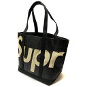 Supreme / シュプリームRaffia Tote / ラフィア トート バッグBLACK / ブラック 黒2020SS 国内正規品 新古品【中古】