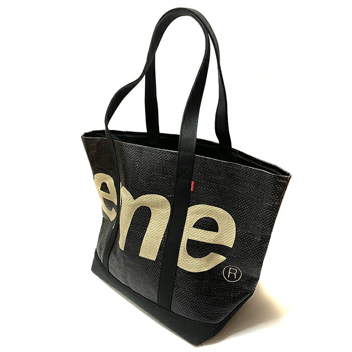 Supreme / シュプリームRaffia Tote / ラフィア トート バッグBLACK / ブラック 黒2020SS 正規品 新古品【中古】