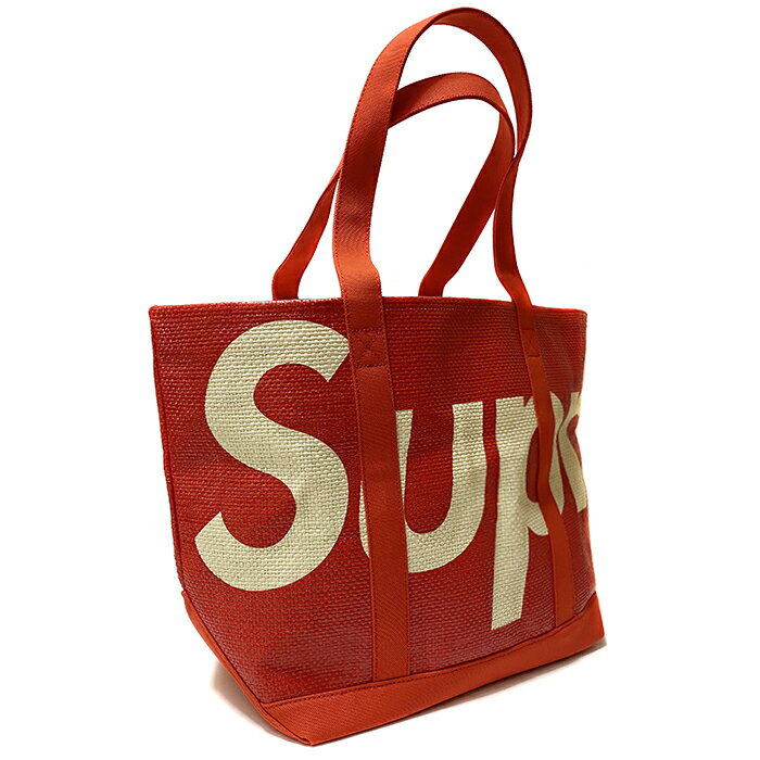 Supreme / シュプリームRaffia Tote / ラフィア トート バッグ RED / レッド 赤2020SS 国内正規品 新古品【中古】