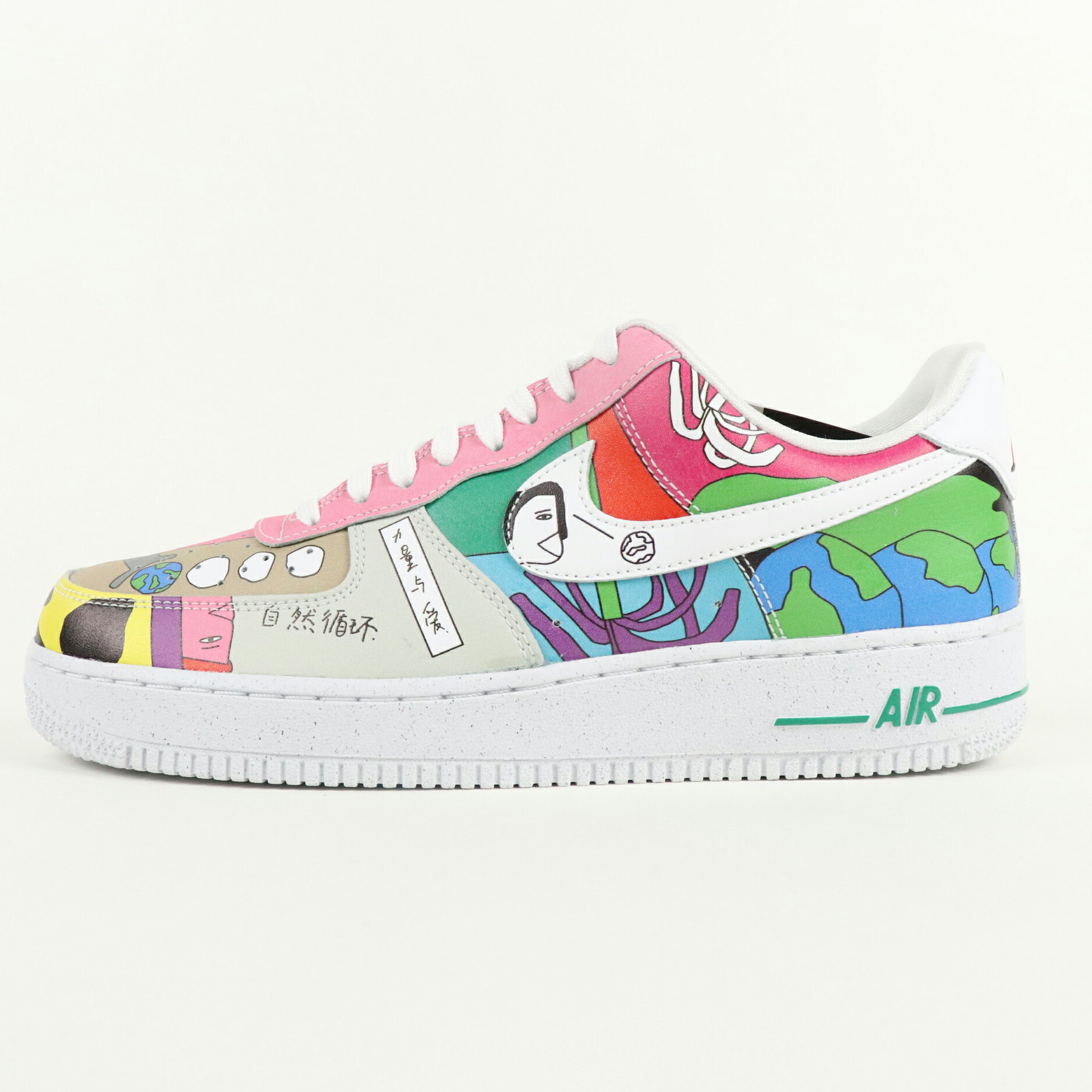 2020 NIKE × Ruohan Wang / ナイキ ローハン・ワンFlyleather Air Force 1 Low QS /フライレザー エアフォース AF1 ローMulti Color / マルチカラー【CZ3990-900】 国内正規品 新古品【中古】のサムネイル