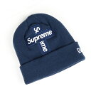 Supreme × New Era / シュプリーム ニューエラCross Box Logo Beanie / クロス ボックス ロゴ ビーニーNavy / ネイビー2020FW 正規品 新古品【中古】