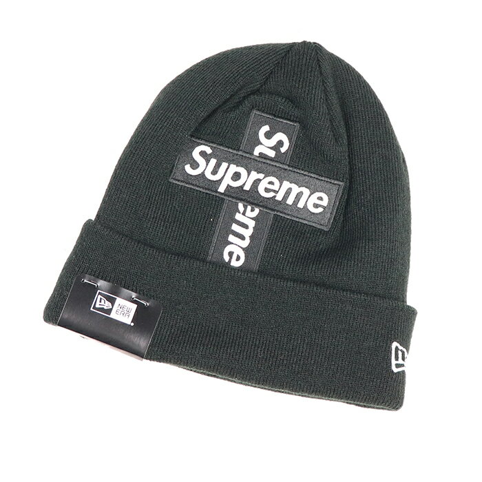 Supreme × New Era / シュプリーム ニューエラCross Box Logo Beanie / クロス ボックス ロゴ ビーニーBlack / ブラック2020FW 正規品 新古品【中古】