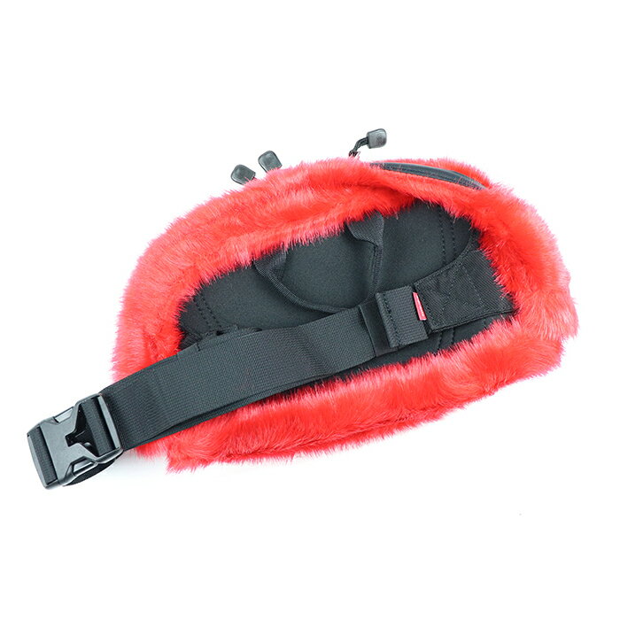 Supreme x THE NORTH FACE /シュプリーム ザ ノースフェイスFaux Fur Waist Bag / フォックス ファー ウエスト バッグ Red / レッド 赤2020FW 国内正規品 タグ付き 新古品【中古】