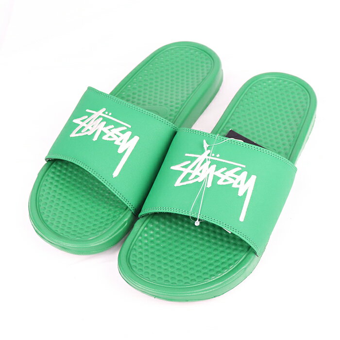 STÜSSY x NIKE / ステューシー ナイキBENASSI Slide Sandals / スライド サンダルPAIN / パイン 緑 【DC5239-300】stussy2020正規品 新古品【中古】