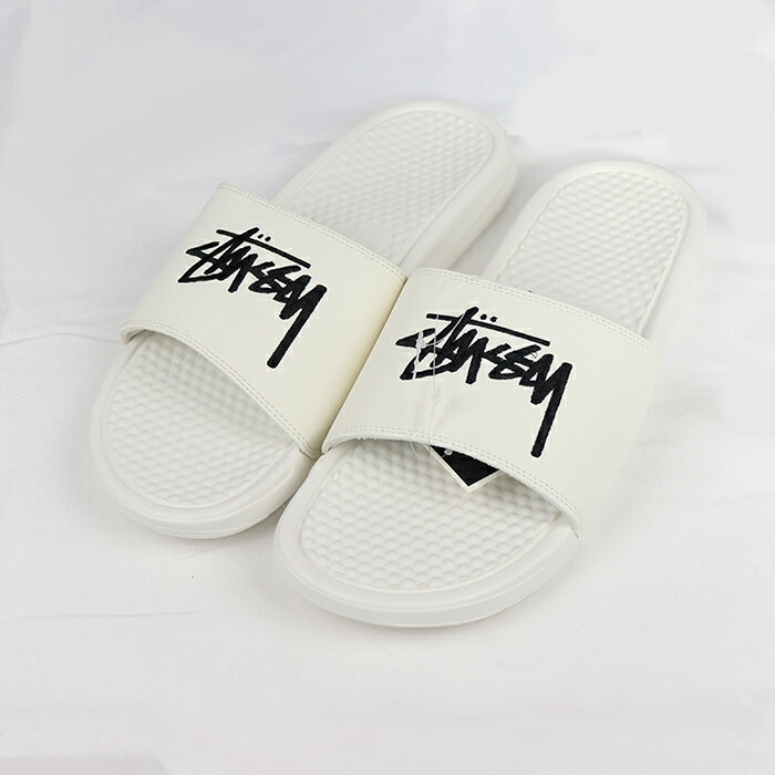 楽天PALM　NUTSTÜSSY x NIKE / ステューシー ナイキBENASSI Slide Sandals / スライド サンダルSAIL / セイル 白【DC5239-100】stussy2020正規品 新古品【中古】