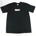 2021SS Supreme x Emilio Pucci / シュプリーム エミリオ プッチBox Logo Tee Black/Pink / ボックス ロゴ Tシャツ　ブラック ピンク 黒2021SS 国内正規品 新古品【中古】