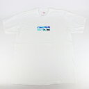 2021SS Supreme x Emilio Pucci / シュプリーム エミリオ プッチBox Logo Tee White/Blue / ボックス ロゴ Tシャツ　ホワイト ブルー 白 青2021SS 国内正規品 新古品【中古】