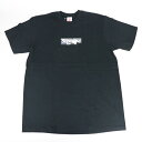 2021SS Supreme x Emilio Pucci / シュプリーム エミリオ プッチBox Logo Tee Black/Grey / ボックス ロゴ Tシャツ　ブラック グレー 黒2021SS 国内正規品 新古品【中古】