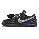 Off-White × Nike / オフホワイト × ナイキDunk Low The 50 Collection 1 of 50 50 /ダンク ロー ザ 50 コレクション 1 of 50Black/Metallic Silver-Purple / ブラック メタリックシルバー パープル 黒【DM1602-001】 Lot 50 正規品 新古品【中古】