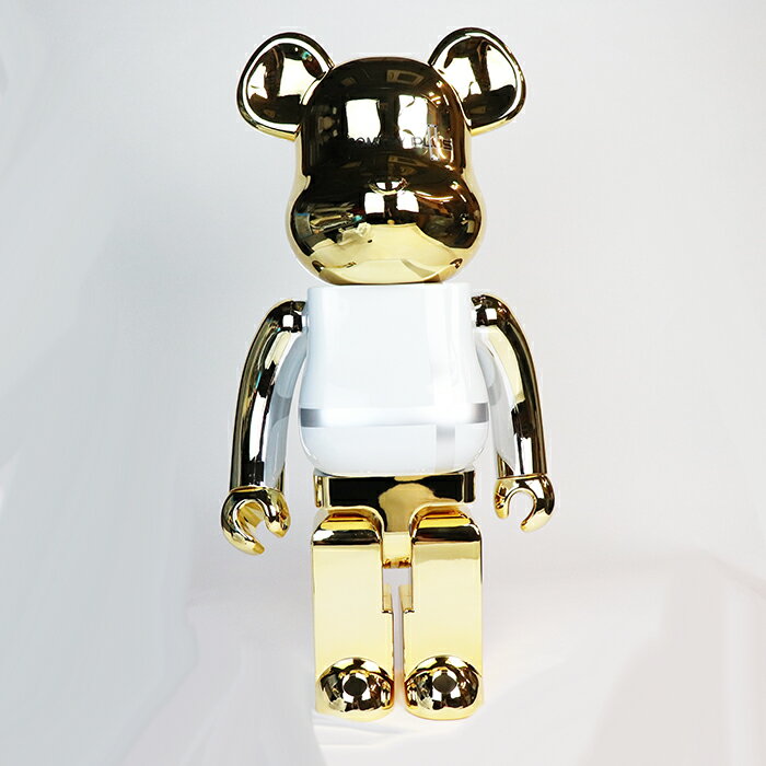 MEDICOM TOY / メディコムトイBE@RBRICK MEDICOM TOY PLUS GOLD CHROME Ver. 1000％ /ベアブリック メディコムトイ プラス ゴールド クローム バージョン2021 国内正規品 新古品【中古】