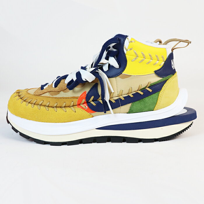 NIKE × sacai × Jean Paul Gaultier /ナイキ サカイ ジャン ポール ゴルチェVaporwaffle Mix / ヴェイパーワッフル ミックスSesame/Blue Void-White /セサミ ブルーボイド ホワイト【DH9186-200】 2021 正規品 新古品【中古】