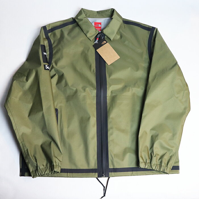 Supreme × The North Face Summit Series Outer Tape Seam Coaches Jacket Olive / シュプリーム × ザ ノース フェイス サミット シリーズ アウター テープ シーム コーチズ ジャケット オリーブ2021SS 国内正規品 タグ付き 新古品【中古】