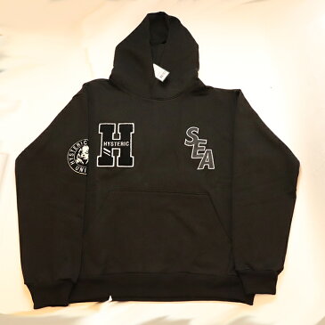 WIND AND SEA × HYSTERIC GLAMOUR /ウィンダンシー × ヒステリック グラマーWDS Hoodie / フーディー パーカーBlack / ブラック 黒2021AW 国内正規品 新古品【中古】